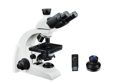 Porcellana Bianco del microscopio dell'attrezzatura di laboratorio del microscopio 40X del campo scuro di Trinocular fornitore