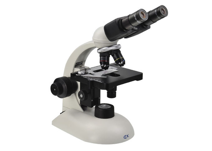 Microscopio binoculare 10x 40x 100x dello studente del laboratorio del microscopio di biologia