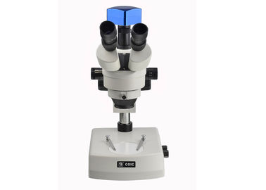 Porcellana Microscopio stereo dello zoom di Trinocular del microscopio ottico stereo del laboratorio con la macchina fotografica digitale fornitore
