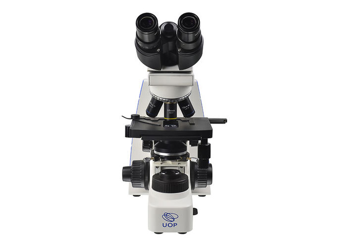 il microscopio ottico binoculare del microscopio biologico del laboratorio 100X con 3W LED si accende