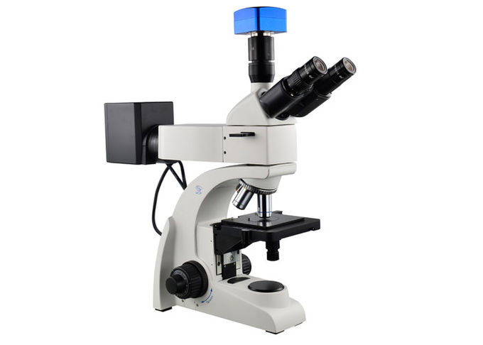 microscopio ottico di Trinocular del microscopio metallurgico 5X con la macchina fotografica digitale